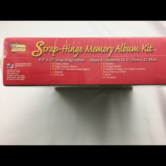 Memories Forever Strap Hinge Memory Scrapbook Keepsake Photo Album Craft Kit - Picture 4 of 7